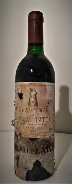 null 3 bouteilles de Château Latour, Premier Grand Cru Classé, Pauillac 1990 2 base...